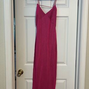 ASOS Pink Ribbed Dress